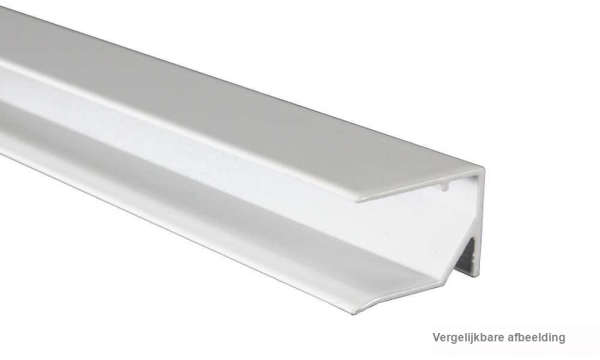 16 mm wit aluminium afsluitprofiel Universal