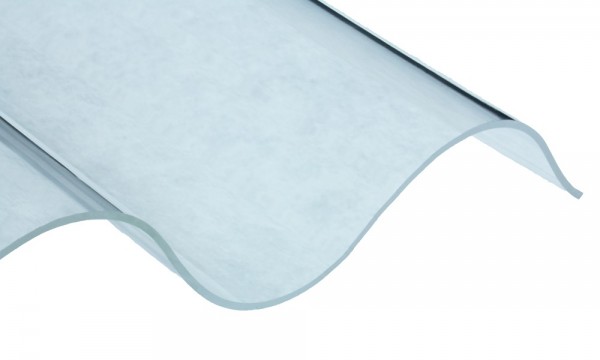 Acryl golfplaat, glashelder glad 3 mm, 177/51 sinus P5
