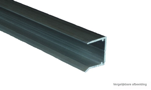 U-profiel voor 16 mm voor afsluiting geperst blank, aluminium