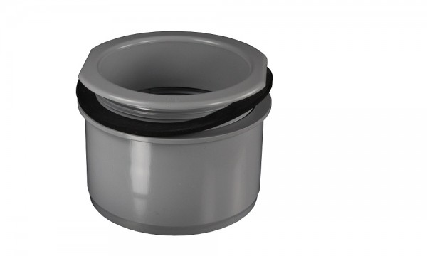 Schroefmof, grijs, PVC, DN 75