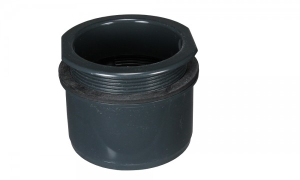 Schroefmof, antraciet, PVC, DN 75