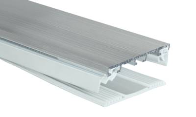 Alu/rubber doorschroefprofiel voor 16 mm