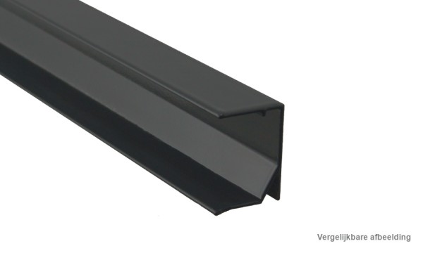 25 mm antraciet aluminium afsluitprofiel Universal