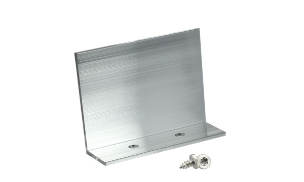 Montagebeugel geperst blank, aluminium, incl. 2 VA-schroeven