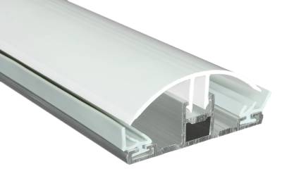 Alu/PVC profiel voor 10 mm