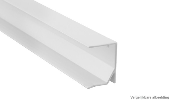 25 mm wit aluminium afsluitprofiel Universal