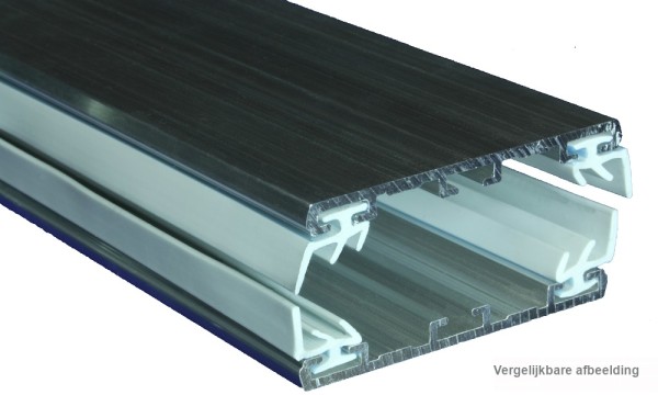 Doorschroefprofiel, aluminium/aluminium, geperst blank