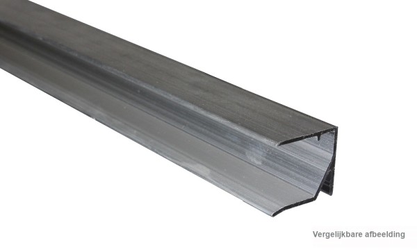 16 mm geperst blank aluminium afsluitprofiel Universal