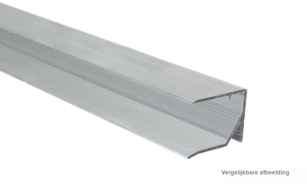 16 mm geperst blank aluminium afsluitprofiel Universal