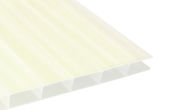 16 mm R.GLAS® kanaalplaat, acrylglas, 32 mm kanaalafstand, clima blue, 2-voudig