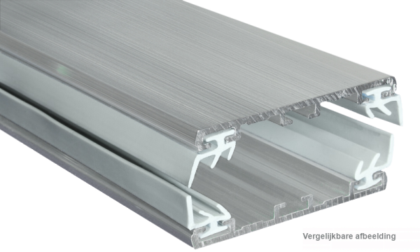 Doorschroefprofiel, aluminium / aluminium, geperst blank