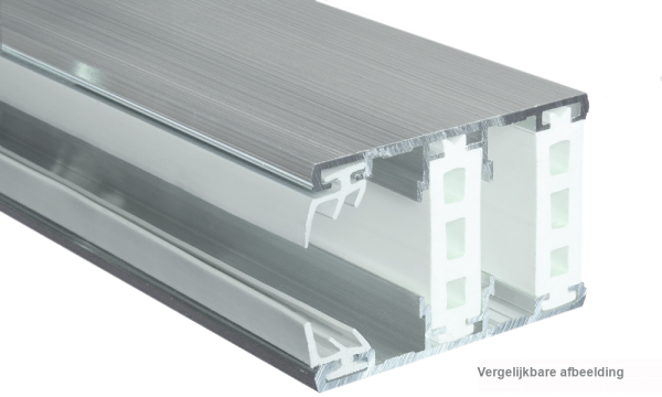 Randprofiel, aluminium / thermo, voor 25 mm, geperst blank