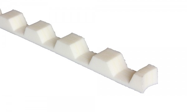 Profielvuller 70/18 trapez, wit, 1050 mm lang