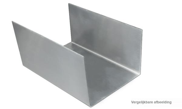 Interne bakgootverbinder, geperst blank, van aluminium, 80/120