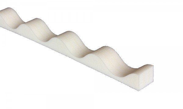 Profielvuller 76/18 Sinus, wit, 988 mm lang