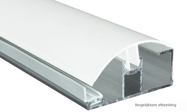 Randprofiel, aluminium / PVC, voor 16 mm, geperst blank