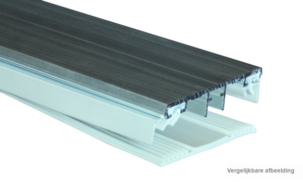 Verbindingsprofiel, aluminium/rubber, UNIVERSAL, geperst blank