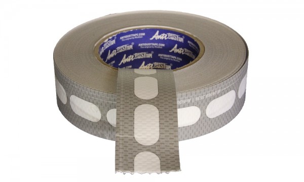 Voor kanaalplaten van 4-16 mm: Antidust-plakband ca. 38 mm breed