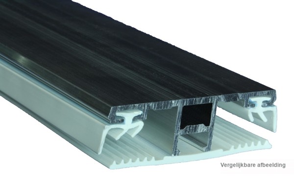 Verbindingsprofiel, aluminium / rubber, voor 10 mm, geperst blank