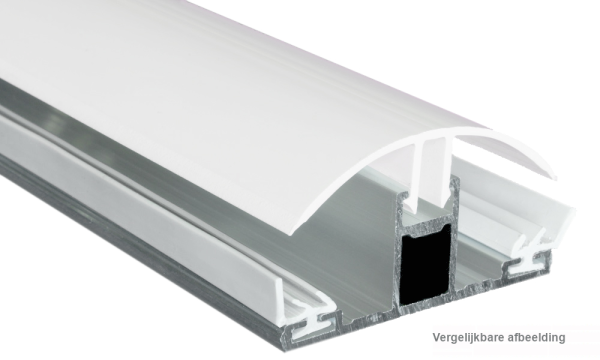 Verbindingsprofiel, aluminium / PVC, voor 16 mm, geperst blank