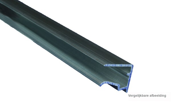 10 mm geperst blank aluminium afsluitprofiel Universal