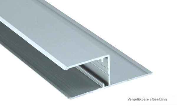U-vormig bevestigingsprofiel in lengterichting (h) voor 16 mm geperst geanodiseerd, aluminium