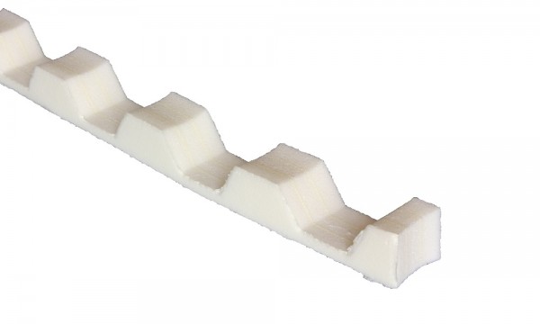 Profielvuller 76/18 trapez, wit, 1064 mm lang
