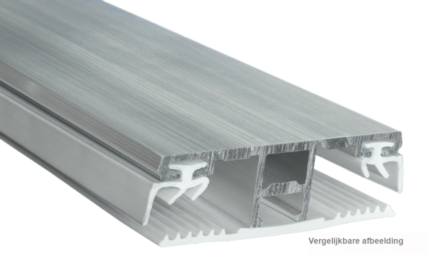 Verbindingsprofiel, aluminium / rubber, voor 10 mm, geperst blank
