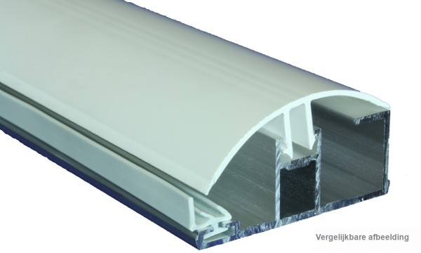 Randprofiel, aluminium / PVC, voor 16 mm, geperst blank
