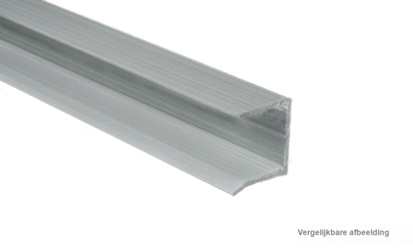 U-profiel voor 16 mm voor afsluiting geperst blank, aluminium