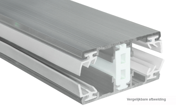 Verbindingsprofiel, aluminium / thermo, voor 16 mm, geperst blank