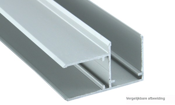 Hoekprofiel voor 16 mm geperst geanodiseerd, aluminium