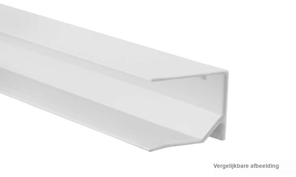 25 mm wit aluminium afsluitprofiel Universal