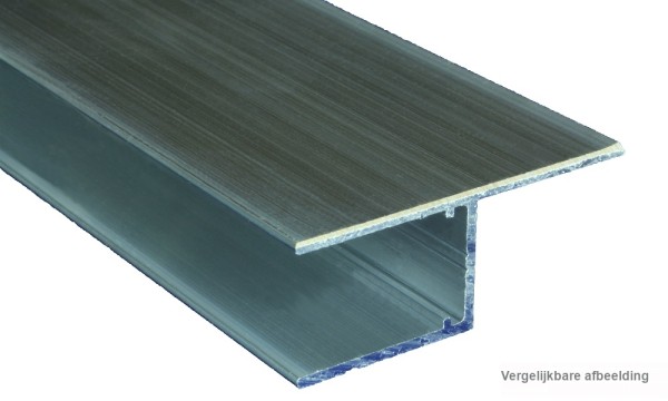 U-vormig bevestigingsprofiel in lengterichting (h) voor 16 mm geperst blank, aluminium