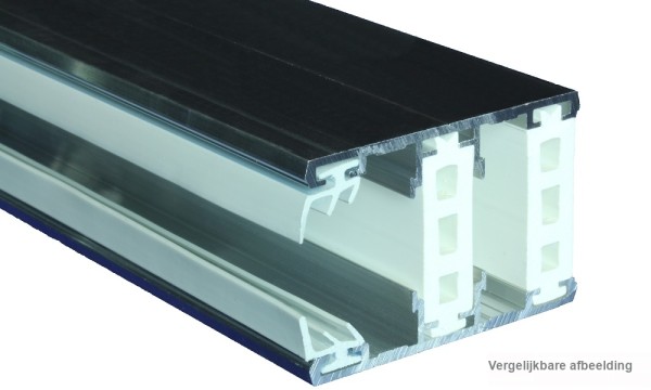 Randprofiel, aluminium / thermo, voor 25 mm, geperst blank
