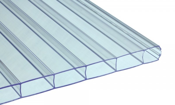 16 mm kanaalplaat van polycarbonaat, glashelder, 16/32, 2-voudig