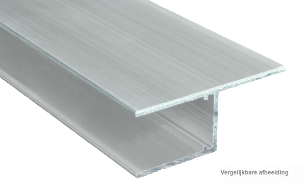 U-profiel in lengterichting (h) voor 16 mm geperst blank, aluminium
