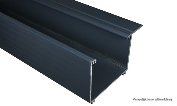 Bakgoot / regengoot, antraciet, van aluminium, 90/75
