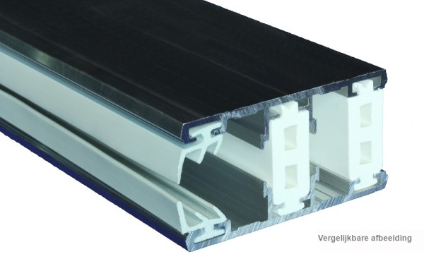Randprofiel, aluminium / thermo, voor 16 mm, geperst blank
