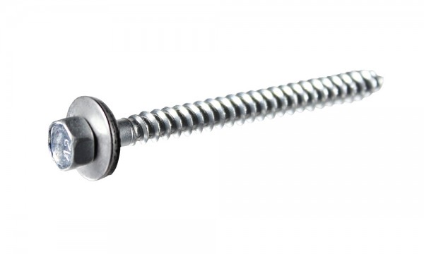 6,5 x 75 roestvrijstalen schroef voor houten onderconstructie type 2